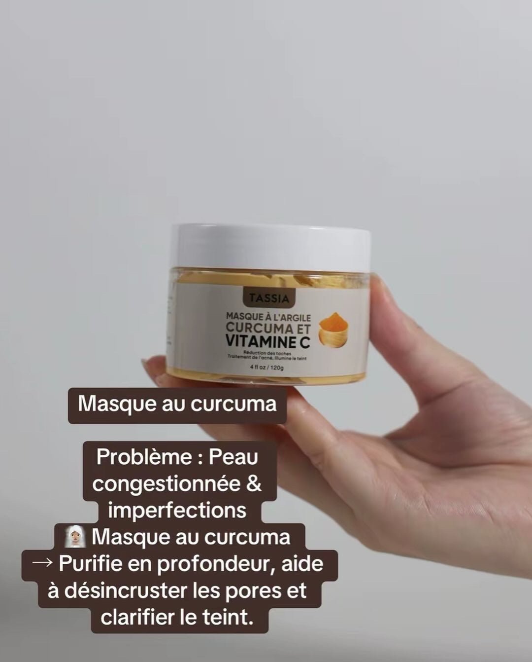 Masque au curcuma anti taches
