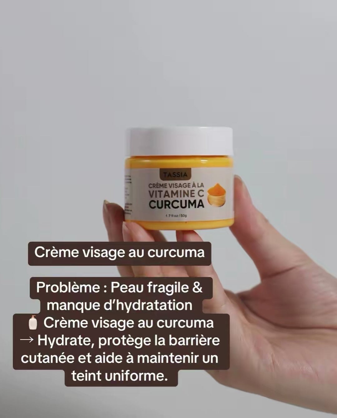 Crème au curcuma anti tache