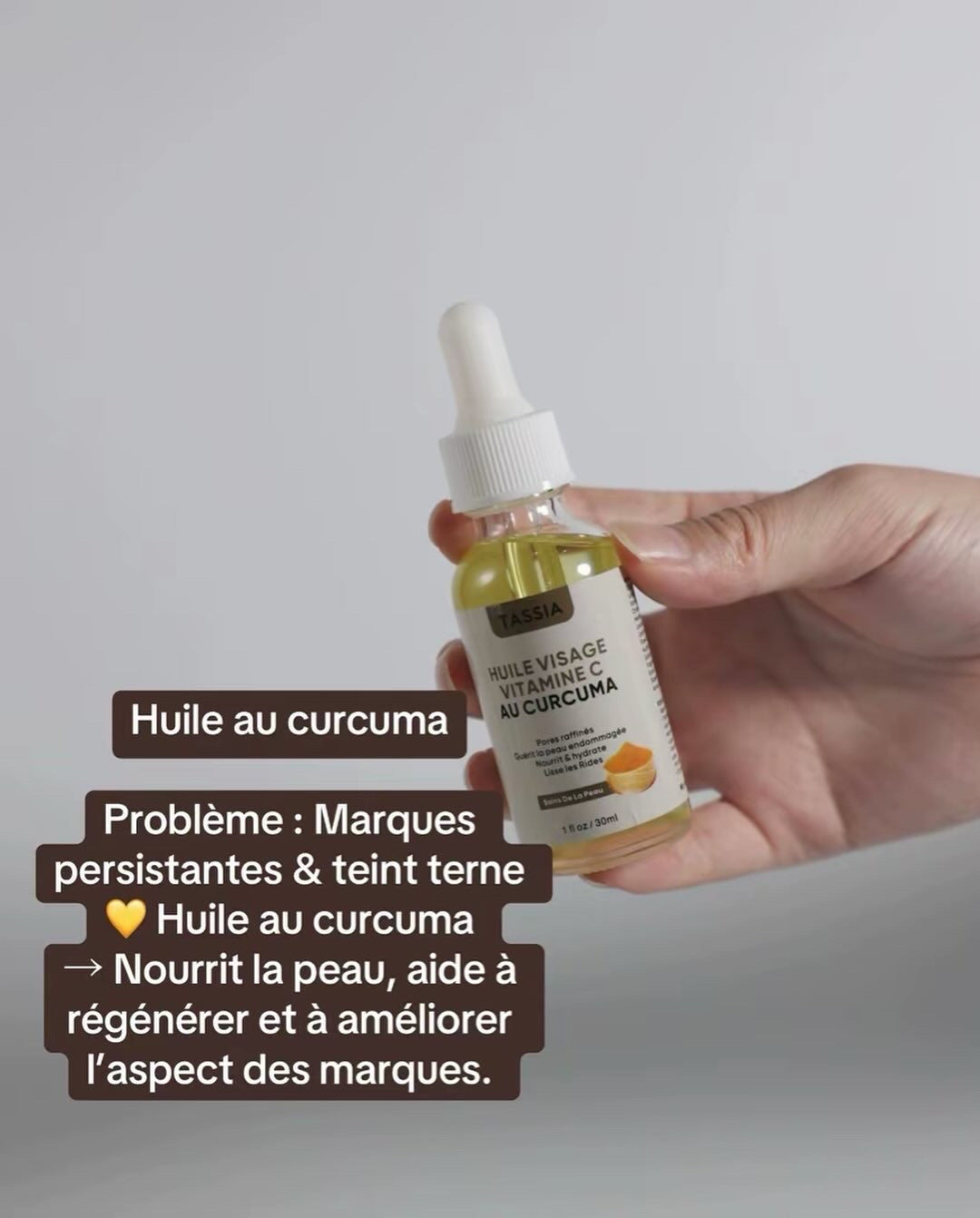 Huile au curcuma Anti taches