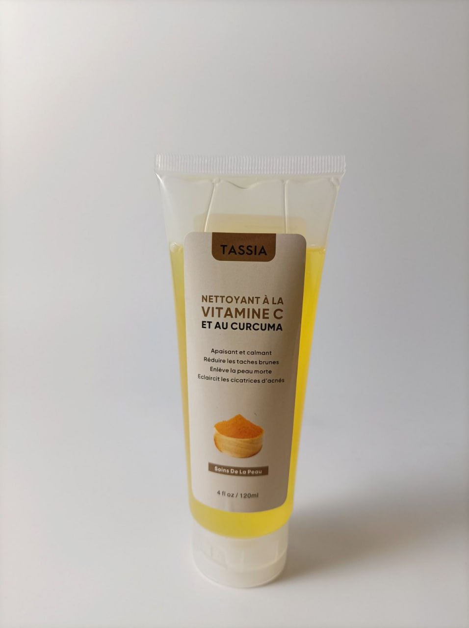 Gel nettoyant au curcuma anti taches